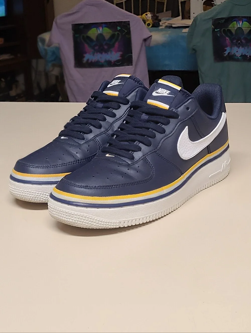 Nike Air Force 1 Low Ribbon Obsidian casual low top sneakers size 10